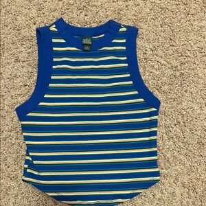 Wild Fable Blue Striped Kids Tank Top